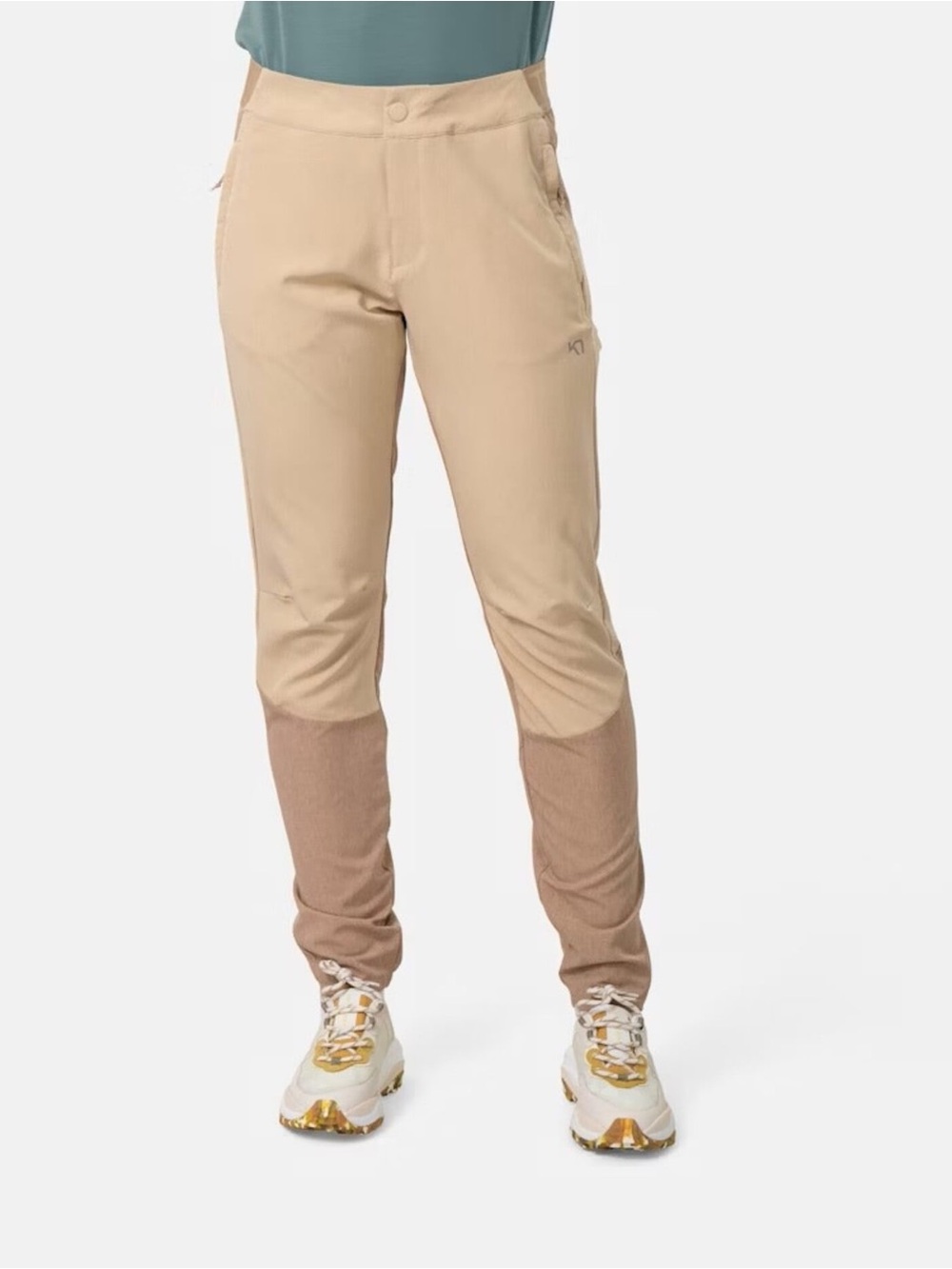 Kari Traa Sanne Trail Pant Women’s Size Medium Oat Beige Hiking Gorpcore Outdoor